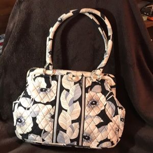 *Vera Bradley* Camellia pattern shoulder bag.